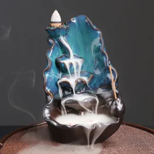 1pc,Beautiful Ceramic Lotus Incense Burner - Perfect Home Decoration Craft! (Without Incense） 1