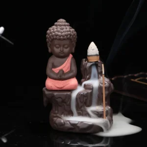 The Little Monk Censer Creative Home Decor Small Buddha Incense Holder Backflow Incense Burner Use In Home Teahouse 1