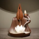 With 50Pcs Incense Cones Lotus Incense Stick Holder Handmade Ceramic Zen Incense Burner Feng Shui Decoration 1