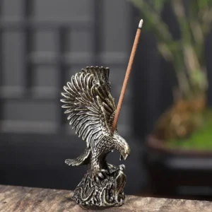 Pure Brass Eagle Stick Incense Holder Sandalwood Incense Base Study Desktop Ornaments Living Room Home Decor 1