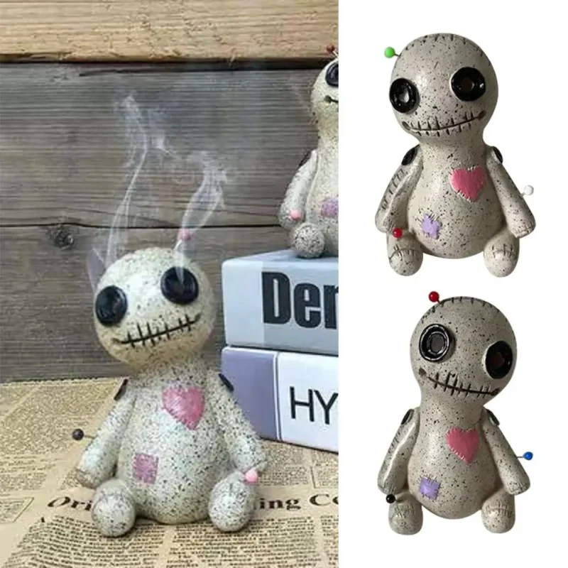 Voodoo Doll Censer Cartoon Incense Burner Desktop Ornaments Home Decoration Halloween Supplies Aromatherapy Photo Props 1