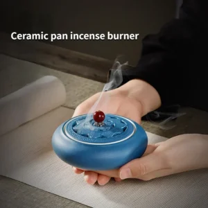 Ceramic Incense Burner Household Indoor/office/tea Room/yoga Room Seal Incense Utensils Handmade Tray/ Line/tower Incense Tools 1