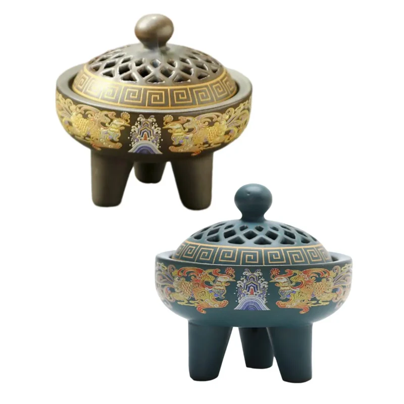 Ceramic Incense Burner Incense Holder Creative Ornaments for Tea House 5