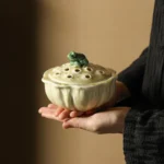Creative Lotus Frog Coil Incense Holder Ceramic Smoking Backflow Sandalwood Fragrance Censer Tea Pet Chan Decoration for Home 1